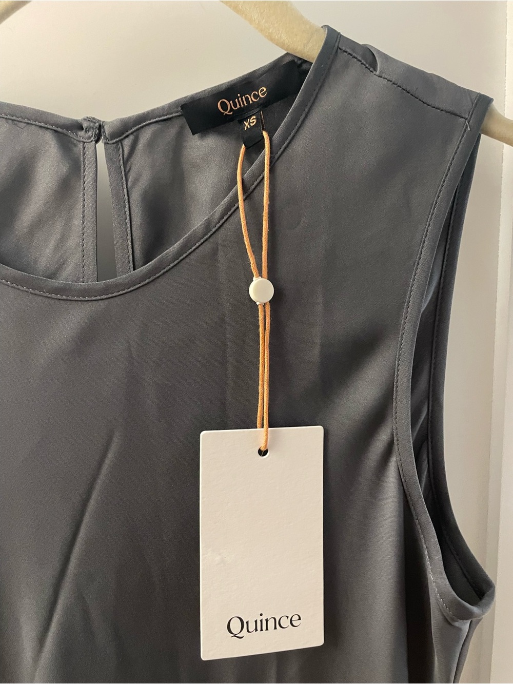 Quince Washable Stretch Silk Tank Midi Dress - Picture 4 of 5